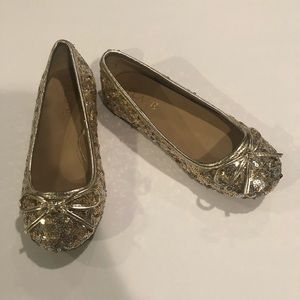 Children’s Place Gold/ Silver Sequence Shoes